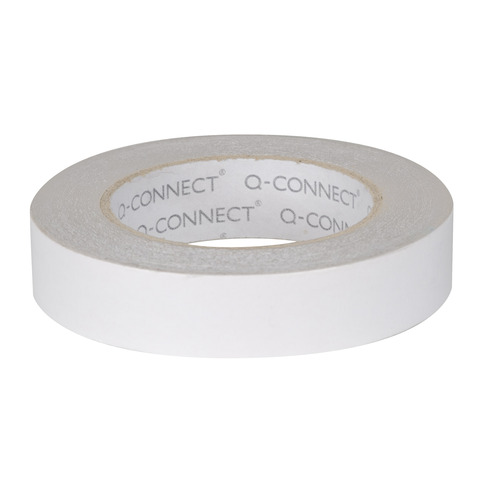 Nastro biadesivo 90 μm Q-Connect - conf. 6 pezzi - 25 mm x 33 m KF02221